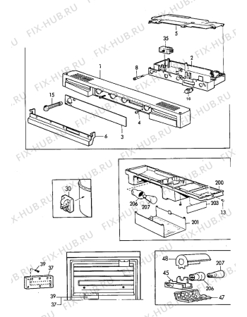 Взрыв-схема холодильника Electrolux ER3814C - Схема узла Electrical equipment